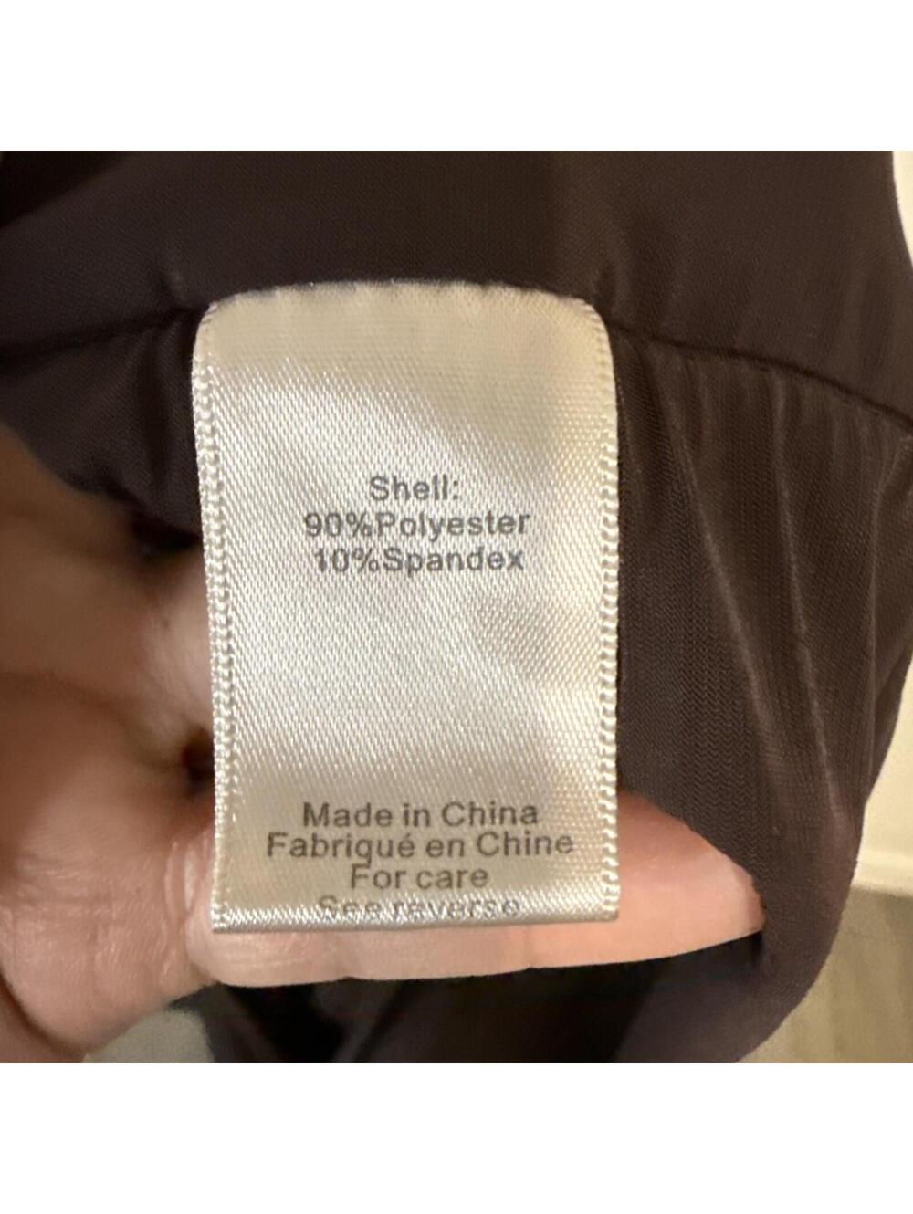Ronny Kobo Anya Spaghetti Strap Brown Ruched Maxi Cocktail Dress - XL - Picture 11 of 12